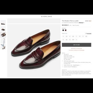 Brand New everlane loafer. color oxblood size 8